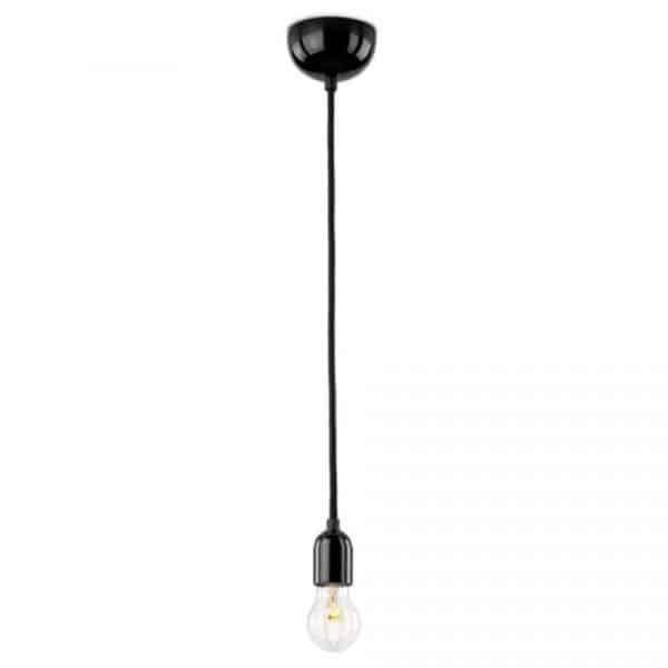 100636 FITTING HANGLAMP ZWART BAKELIET