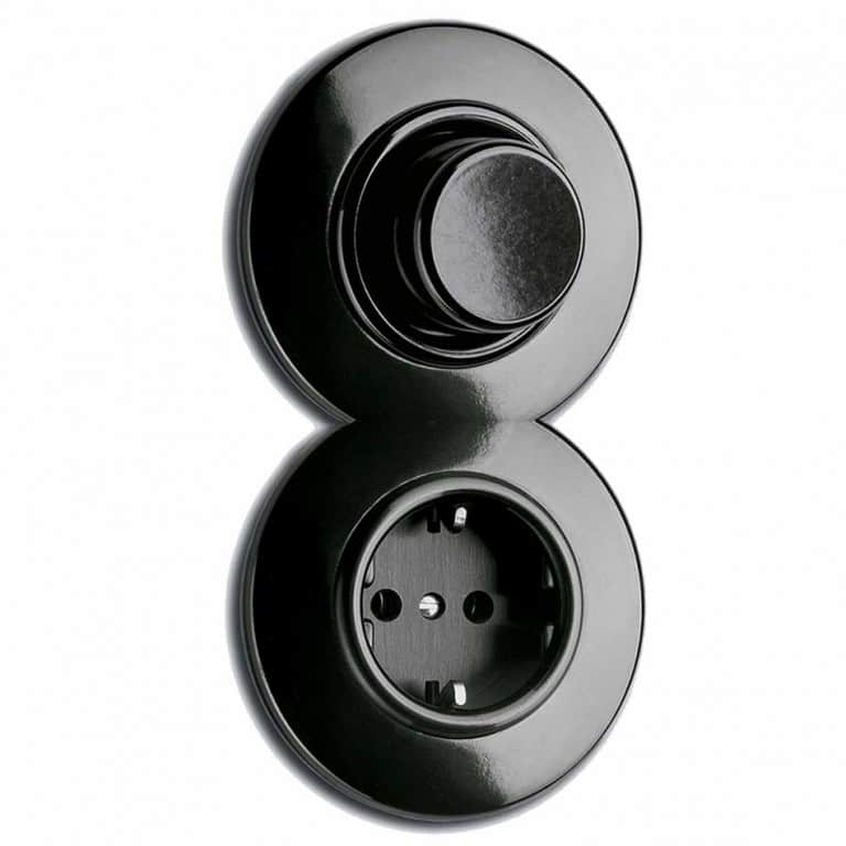 Dimmer Led Verlichting 80W Inbouw Zwart Bakeliet • New Bakelite