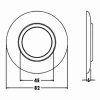 Afmetingen afdekplaat rond