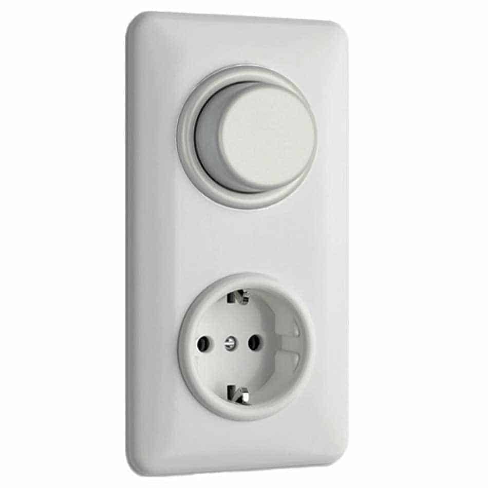 fluiten Zich voorstellen Elektrisch Dimmer Led Verlichting 3 - 80W Inbouw Wit Bakeliet • New Bakelite