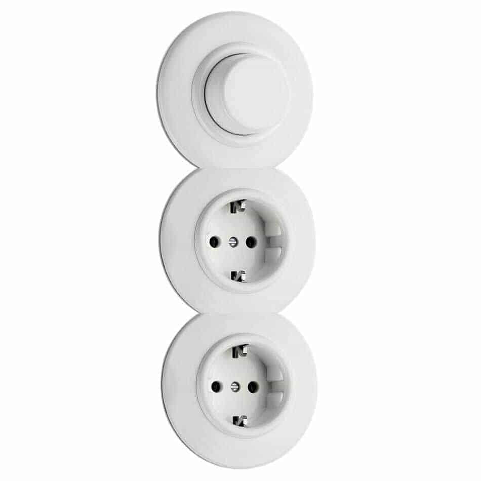 fluiten Zich voorstellen Elektrisch Dimmer Led Verlichting 3 - 80W Inbouw Wit Bakeliet • New Bakelite