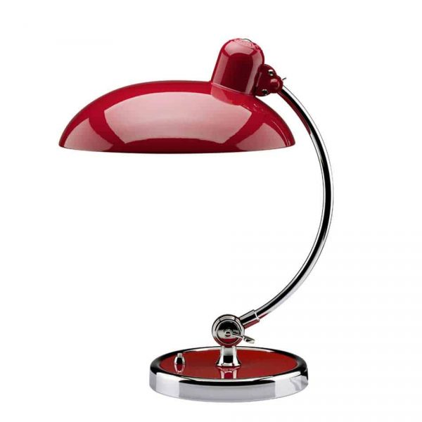 Christian Dell 6631 Luxus tafellamp Rood