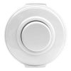 184622 Opbouwrand rond wit bakeliet met dimmer