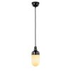 100846 Stolpglazen Hanglamp zwart bakeliet